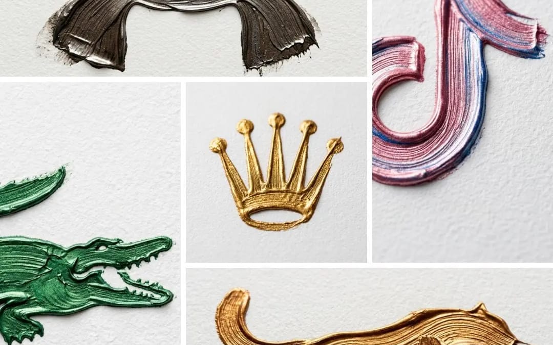 Ultra-realistic macro photograph of a Logo created