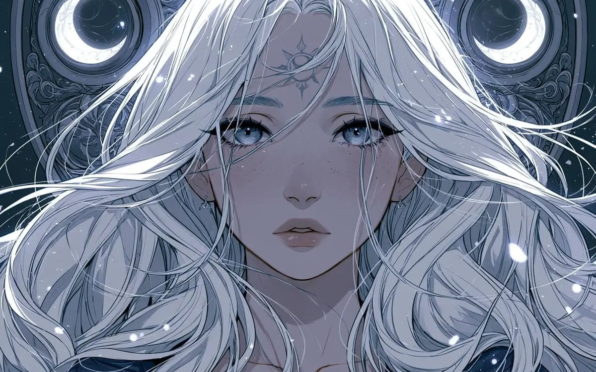 Dark shoujo anime style, Subject with delicate features