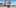 Render 3D de una mascota de gato humanoide Chibi en el sitio de lanzamiento de SpaceX