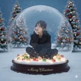 Snow Globe Christmas Scene Prompt