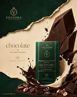 Create the second poster in the same ultra-premium chocolate