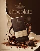 Create the second poster in the same ultra-premium chocolate