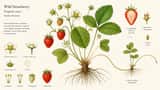Scientific botanical illustration of Plant Name