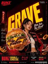 Create a vertical 3:4 commercial campaign poster