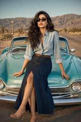 Create a premium fashion editorial using the uploaded