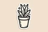 Die-cut sticker icon of a Subject