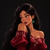 Ultra-detailed elegant fantasy princess portrait, waist-up