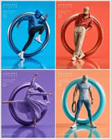 Create an ultra-premium 2x2 winter-sports campaign poster