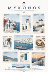 Create a premium commemorative postage-stamp collection