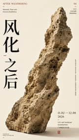 生成一张具有强设计感的对角构图海报