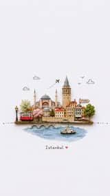 Create a charming miniature 3D paper-craft travel