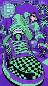Acid retro vector illustration style