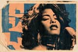 Ein Lithografie-Poster eines Subject