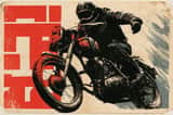 Ein Lithografie-Poster eines Subject