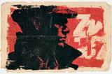 Ein Lithografie-Poster eines Subject