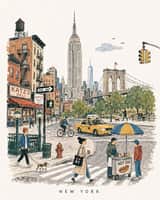 Create a charming vertical 4:5 mid-century travel