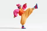 Cute 3D render of a Subject , matte surface