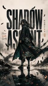 Create a premium viral cinematic anime editorial poster