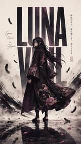 Create a premium viral cinematic anime editorial poster