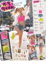 Vertical 3:4 realistic fashion editorial outfit breakdown