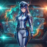 Prompt de Retrato de Comandante Espacial de Ficção Científica