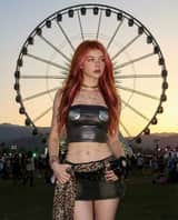 Photorealistic Music Festival Portrait at Sunset