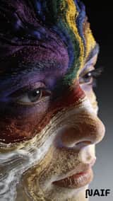 Abstract Fibonacci Particle Facial Features CGI Prompt