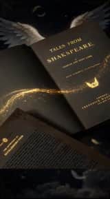 Angelic book animation with gold shimmer-2