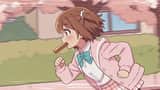 Anime Parody Running with Bread Scene Prompt
