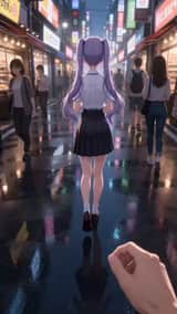 Anime Style Street Encounter Transition Video (Seedance 2.0)