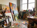 Artist's Messy Studio