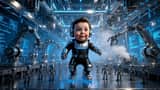 Baby Elon Musk Techno Rave Video Prompt