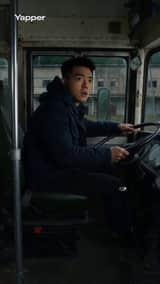 Bus transforming into a Cybertronian mechanical giant caterpillar
