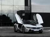 Cinematic Hyper-Realism: Silver BMW i8-2