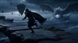 Cinematic Ronin Aerial Battle Scene