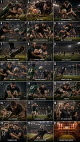 4K Cinematic Rugby Match Video reference