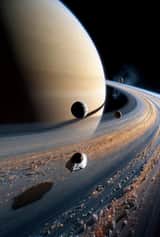 Voyage Cinématique à Travers le Système de Saturne