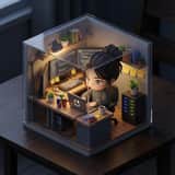 Cute Chibi Diorama Lamp Generator