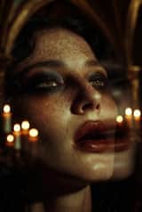 Extreme Close-up Portrait of a Dark Oracle