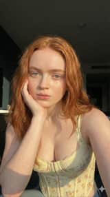 Golden Hour Freckled Portrait with Shallow Depth of Field