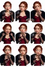 Grok Imagine 프롬프트: 셀카로 만든 픽사 스타일 3D 캐릭터 스티커 세트