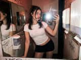 Harsh Flash Mirror Selfie Prompt (Disposable Camera Aesthetic)