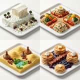 Hyper-Realistic Miniature Food Landscapes Grid