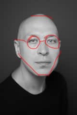 Image Editing Prompt for Jawline, Glasses, and Head Shape