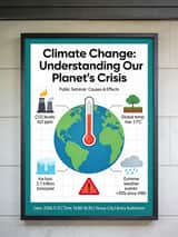 Informative Climate Change Seminar Poster
