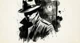 Inkstorm Noir Portrait with Controlled Splatter