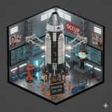 Isometric 3D Tony Stark Workshop Cube