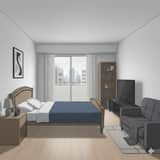 Bố cục phòng khách đẳng cự dựa trên ảnh ghế sofa