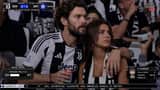 ライブサッカー中継の観客の反応