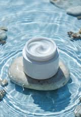 Luxury Skincare Product Macro Shot in Water